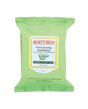 Facial cleansing towelettes cucumber & sage